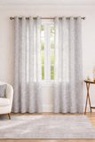 Cortina visillo con anillas para hogar de 140x260