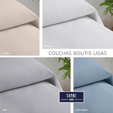 Colcha para cama lisa termosellada varios colores SIN FUNDA DE COJÍN