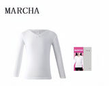 Camiseta manga larga afelpada para niña Marcha