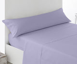 Unidad Juego de Sábanas Lisas tacto Seda, ligera, suave, fresca. Cama 150, 135,105,90. Blanco, Crudo, Gris, Beige, Lila, Turquesa. Juego de sábanas 100% Microfibra. Primavera, Verano. Dormitorio Elegante, Alegre, Colorido,Luz