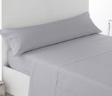 Unidad Juego de Sábanas Lisas tacto Seda, ligera, suave, fresca. Cama 150, 135,105,90. Blanco, Crudo, Gris, Beige, Lila, Turquesa. Juego de sábanas 100% Microfibra. Primavera, Verano. Dormitorio Elegante, Alegre, Colorido,Luz
