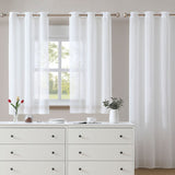 Visillo de Ventana para la Cocina 100x150cm MODELO LÍNEA BLANCA (impronta)