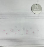 Juego de sábanas Cuna (3 piezas) 100% ALGODÓN. MODELO LUNA ROSA
