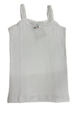 Camiseta interior blanca tirante para niña 100% Algodón