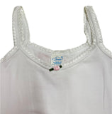 Camiseta interior blanca tirante para niña 100% Algodón