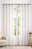 Cortina visillo con anillas para hogar de 140x260 - imagen 5