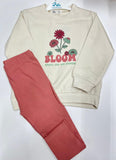 Conjunto niña flores bloom