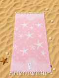Toalla Playa 100% Algodón CON RIZO 86x165cm con flecos. Varios colores.