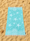 Toalla Playa 100% Algodón CON RIZO 86x165cm con flecos. Varios colores.