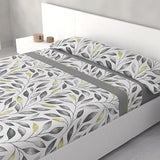 Juego de sábanas ligero, suave, fresco. Azul, Rosa, Gris, Verde. Juego de Cama 100% Microfibra tacto Satén. Cama de 90. Primavera, Verano. Dormitorio Elegante, Alegre, Colorido,Luz