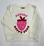 Sudadera niña fresa