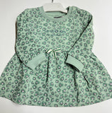 Vestido niña verde leopardo