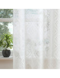Visillo de Ventana para la Cocina 100x150cm MODELO ROMBO CON PUNTOS(impronta) - imagen 2