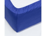 Sábana bajera ajustable 100% algodón Azul Marino